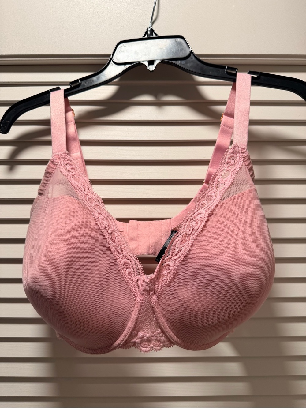 Natori Feathers Plunge T-Shirt Bra | 34H | pink